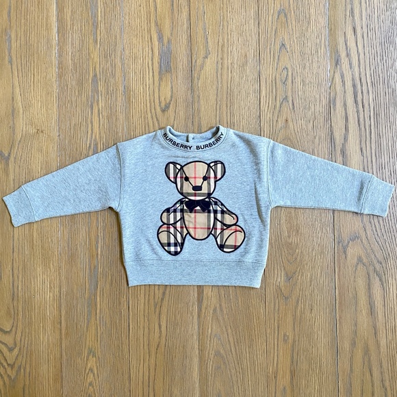 Burberry Baby Thomas Bear cotton sweater with button closure at back   12months - Picture 11 of 15